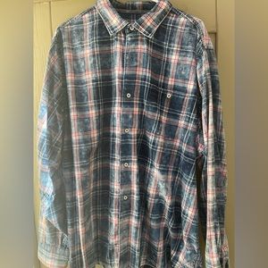 Men’s Tommy Bahama Plaid Shirt 2XLT Like New